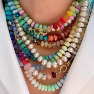 faire_b9_13 Natural Stone Semi-Precious Glass Mixed Necklace | 40NK9659